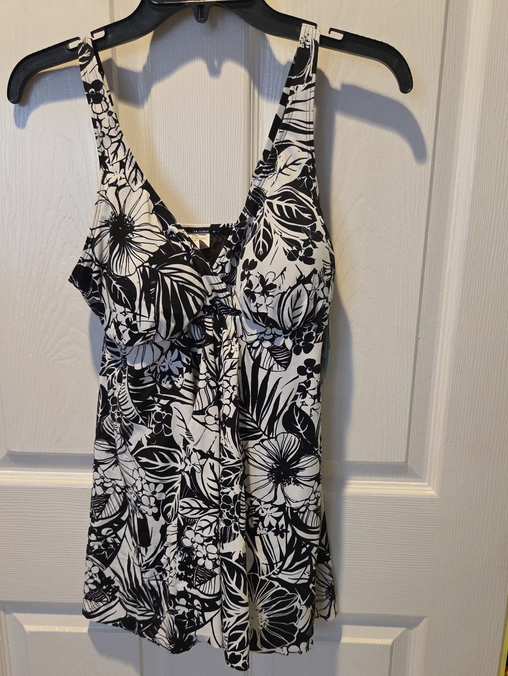 Swim Solutions Black and White One Piece